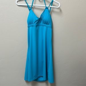 Athleta small swim dress. Built in bra w removable pads. Slightly flared. Aqua